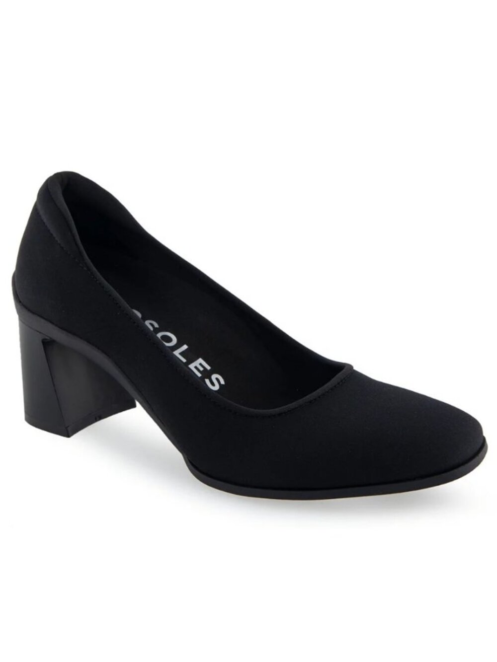 Aerosoles Women's Casta Pump Black Strech - Black - Size 6.5